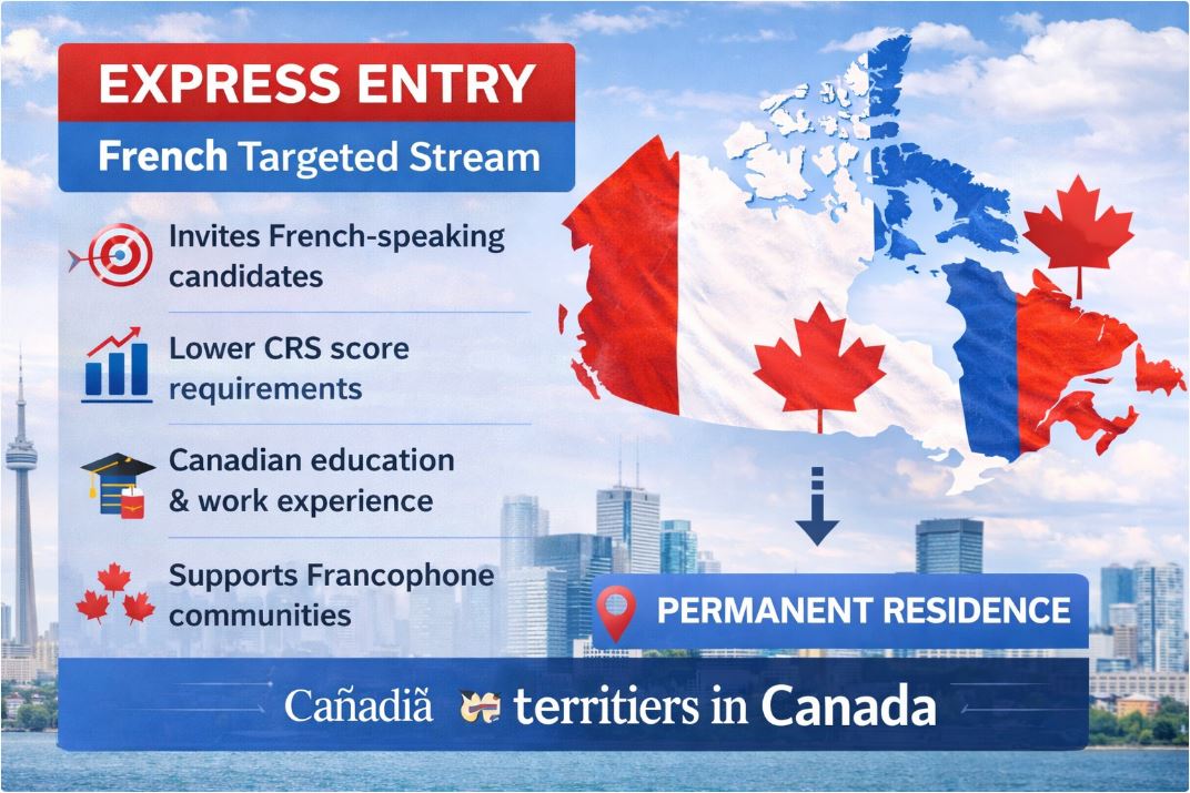 Express Entry French targeted stream permanent residence pathway Canada